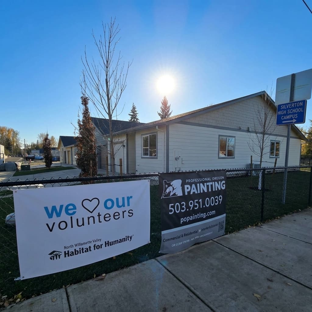 Habitat for Humanity volunteer school repainting project